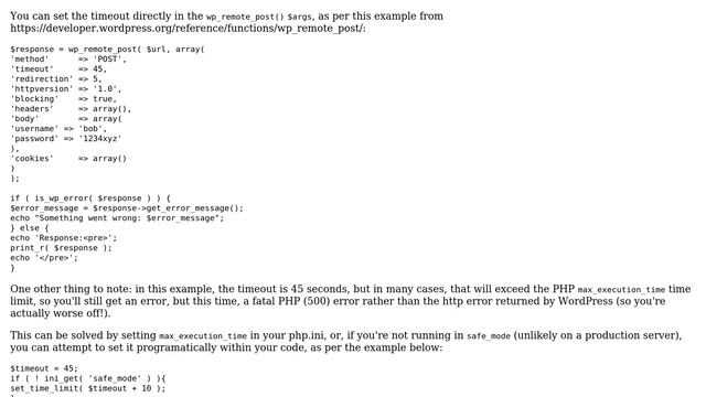 Wordpress: Error timed out with succesfull wp_remote_post (2 Solutions!!) смотреть онлайн