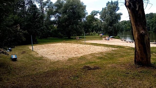 Обзор пляжа турбазы "Райский уголок" - Шипилово (Лисичанск)...Белоснежный песок и чистая река!!! смотреть онлайн