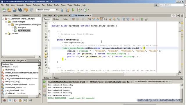 Java Lesson - JList for Beginners смотреть онлайн