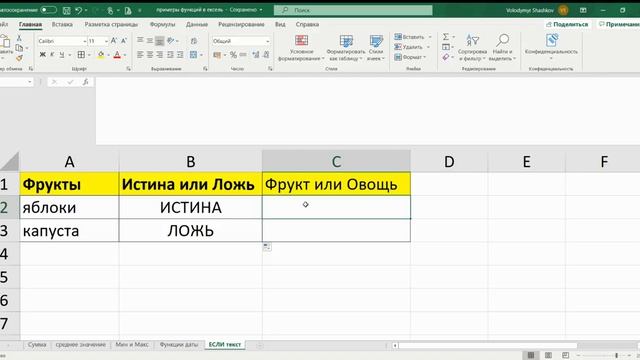 Примеры использывания функции ЕСЛИ для текста в excel смотреть онлайн
