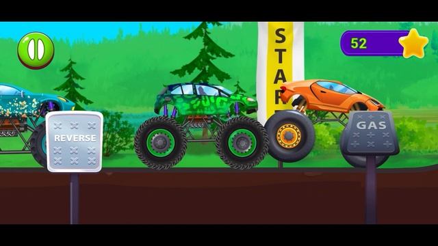 MONSTER TRUCK VEHICLES 4# | GO KIDS CARTOONS | GAME FOR TODDLERS | LEARNING PARTS | MONSTER TRUCKS смотреть онлайн