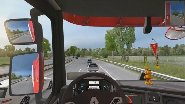 ETS2 1.28 ProMods 2.20 Renault Range T Lyon - Le Havre смотреть онлайн