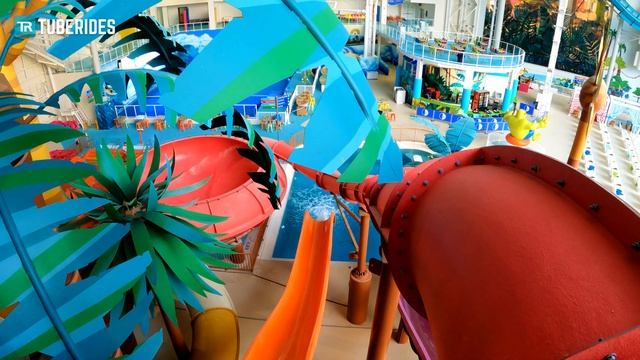 FAST ProBowl Water Slide! DreamWorks Water Park - Mad Flush POV