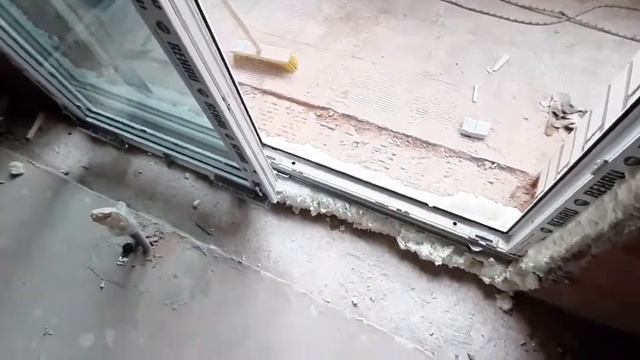 Раздвижные двери и окна Patio (патио), как подводить отделку снизу с двух сторон, выход на балкон. смотреть онлайн