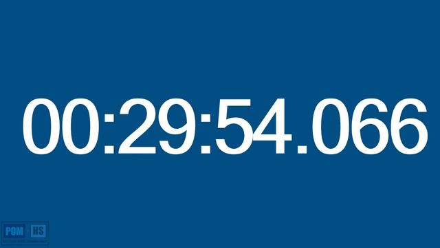 1 Hour Countdown Timer with Bells - Milliseconds смотреть онлайн