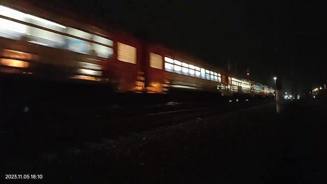 Электричка ЭД4М 0140 станция Софрино смотреть онлайн