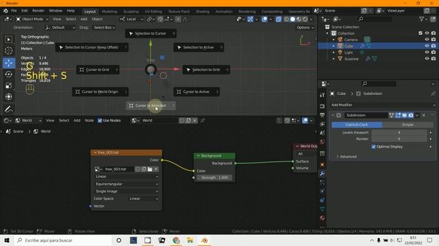 Espejo Blender Cycles смотреть онлайн