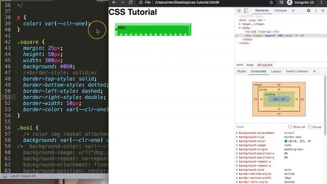 Border Right Style Property CSS | CSS Tutorial Part 30 смотреть онлайн