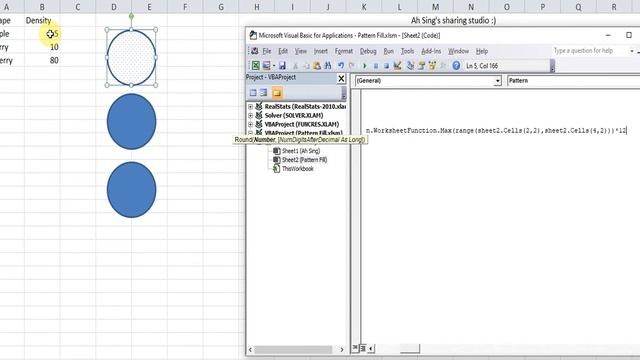 Excel VBA - Change pattern of shapes on cell change смотреть онлайн