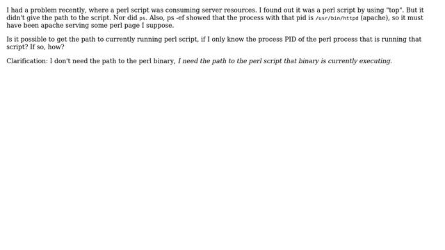 How do I get the path to the perl script that I only know the PID of? (2 Solutions!!) смотреть онлайн