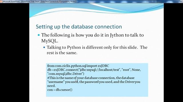 Lecture 14 Database with Python Part II by Dr A V Turukmane смотреть онлайн