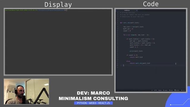 Python Tutorial - Recursion & Bubble Sort Lesson - Beginners Project смотреть онлайн