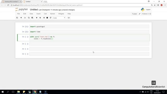 Automated typing with Python смотреть онлайн