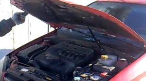 Установка на капот Chevrolet Lacetti газового упора