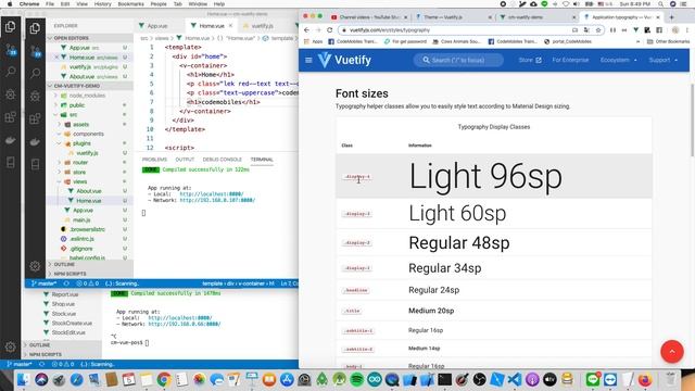 สอน Vuetify 2020 Material Design UI #Ep6 - Text смотреть онлайн
