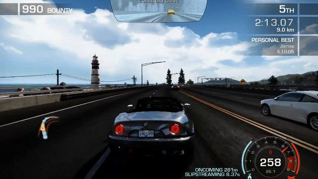 NFS played using a Logitech Force 3d Pro смотреть онлайн