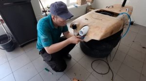 Поставил самодельный двигатель на сёрф ( homemade jet surf )