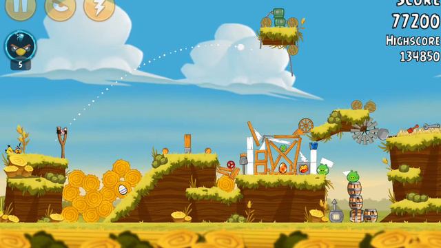 Angry Birds-Piggy Farm Level 33-6 Three Star Walkthrough смотреть онлайн