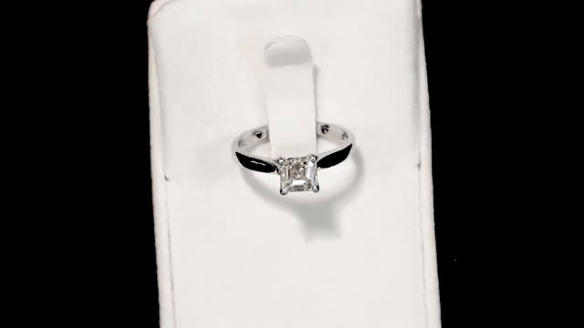 0.97 ct Diamond and Platinum Solitaire Ring - Contemporary 2008 - AC silver W9981 смотреть онлайн