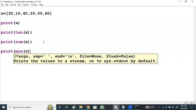 PYTHON tutorials || Demo - 2 || by Mr. Vijay On 04-11-2022 @8PM IST смотреть онлайн