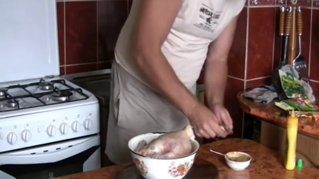 Курица гриль в духовке смотреть онлайн
