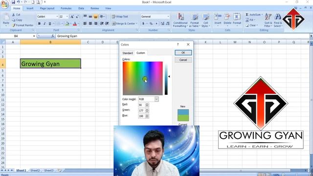 Fill Colour & Font Colour in Microsoft Excel-I | Complete MS Excel tutorials for beginners in hindi смотреть онлайн