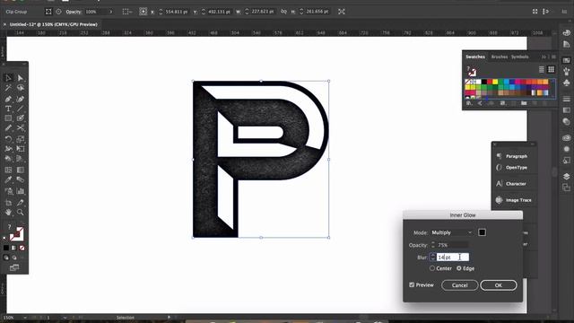 Vector Letterpress Texture Effect in Adobe Illustrator (Stamp Texture) смотреть онлайн
