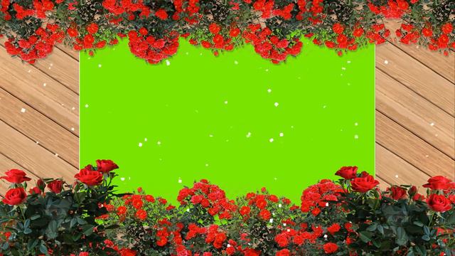 Green screen frame rose flowers, border flowers, slideshow wedding, romantic, love смотреть онлайн