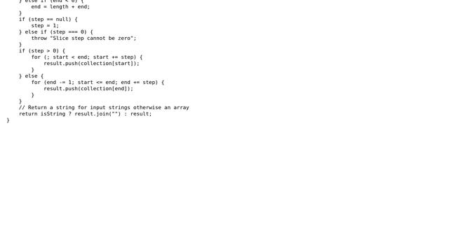Code Review: Implementing Python-like slice in JavaScript смотреть онлайн