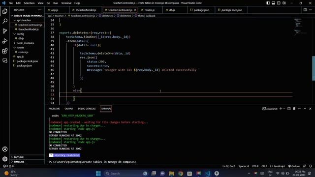 How to delete data in mongodb | delete data from database using nodejs | nodejs database | fullstac смотреть онлайн