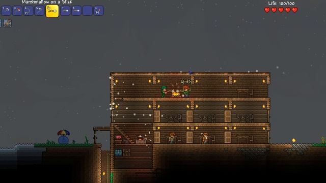 как жарить зефир в Terraria! смотреть онлайн