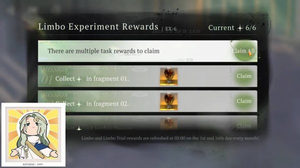 Reverse: 1999 - Artificial Somnambulism: Limbo (24/08/1 - 24/08/15)