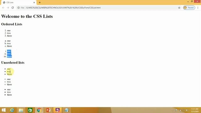 Web Development With PHP ( CSS Lists ) смотреть онлайн