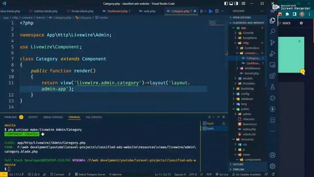 #1 Layout Setup with admin panel | Laravel and livewire Classified Ads Website смотреть онлайн