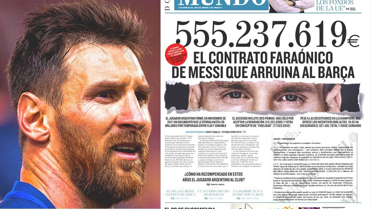 MESSI CRAZY CONTRACT REVEALED! This Is Absolutely INSANE! This Is Why BARCELONA Goes Bankruptcy?!