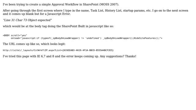 Sharepoint: SharePoint Approval Workflow Javascript error (2 Solutions!!) смотреть онлайн