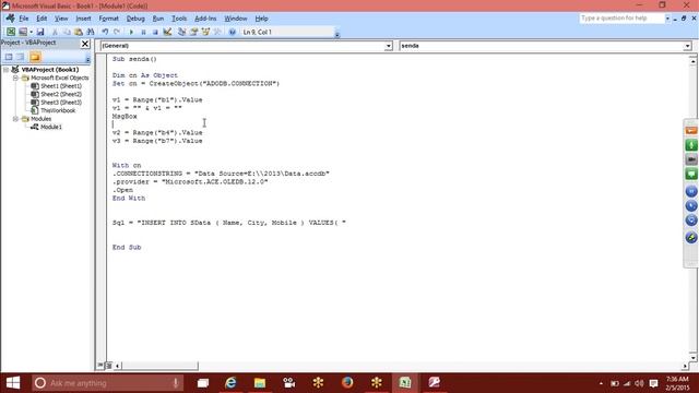 ADODB Connection in Excel with MS Access by VBA Macros Call - +91 8826828093 смотреть онлайн