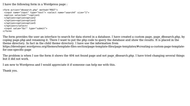 Wordpress: Direct form to a custom page template смотреть онлайн