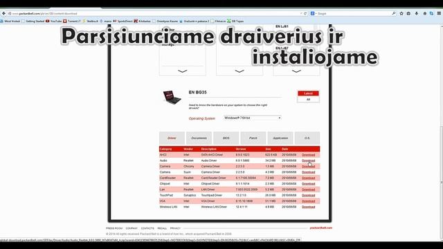 Packard Bell Drivers download смотреть онлайн