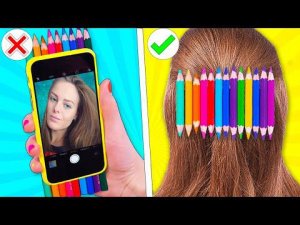 12 ЛАЙФХАКОВ для телефона и канцелярии! Хитрости и Идеи для ШКОЛЫ своими руками! LIFE HACKS