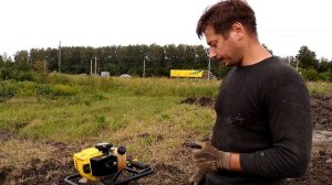 Применение мотобура CHAMPION AG 252 :-))))