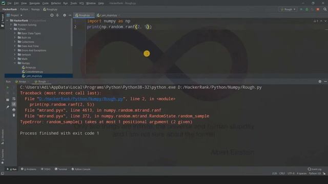 RAND(), RANDN(), RANF() AND RANDINT() FUNCITONS IN RANDOM MODULE | PYTHON NUMPY TUTORIALS смотреть онлайн