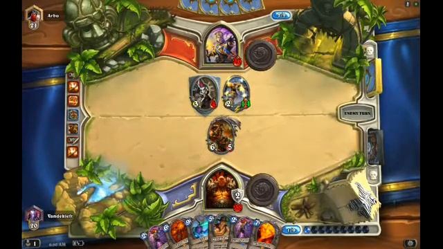 Hearthstone | Legendary Warrior Taunt deck | Tablet Gameplay смотреть онлайн
