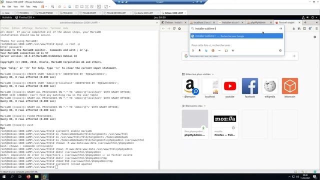 Partie 14 Installation de LAMP sur Debian 10 8 смотреть онлайн