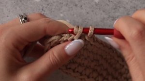 Вяжем пляжную сумку "Русалка" из полиэфирного шнура | Часть 1