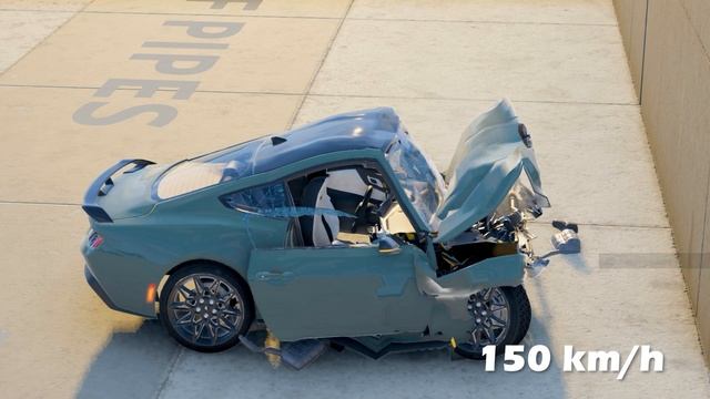 Ford Mustang GT 2024 ?230 KM/H ?| CRASH TEST смотреть онлайн