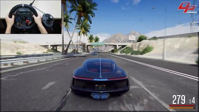 GTA 5 - Bugatti Atlantic Racing with Lamborghini Apertos Coupe & McLaren 720s Spider смотреть онлайн