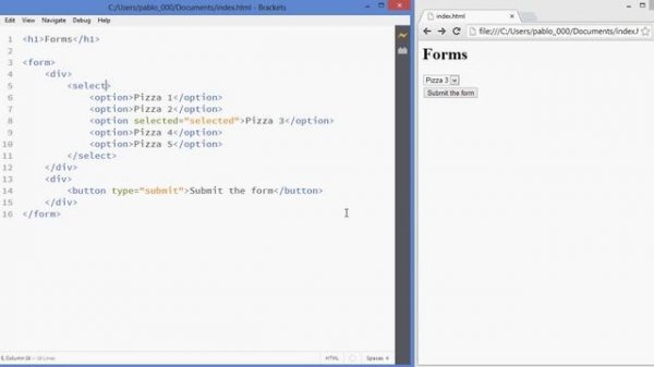 HTML Select - Dropdown Selections Tutorial