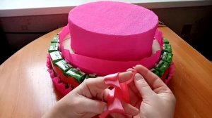 DIY. Торт из соков и конфет в детский сад.