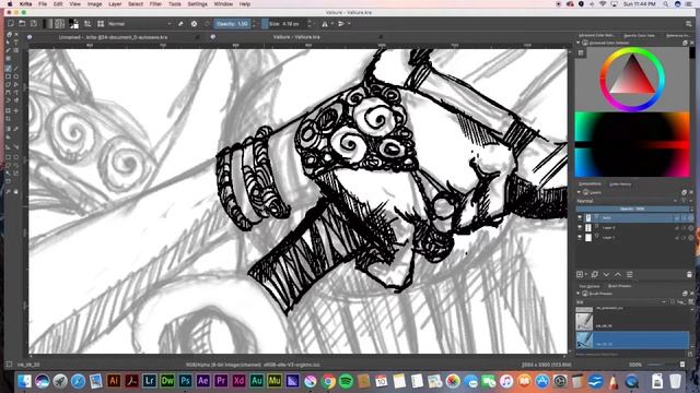 Die Valkure - Xp Pen Star 05 wireless tablet speed drawing смотреть онлайн